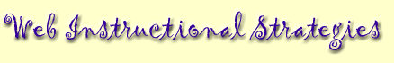 web instructional strategies