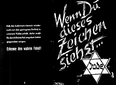 anti-semitic sign in pre-war germany